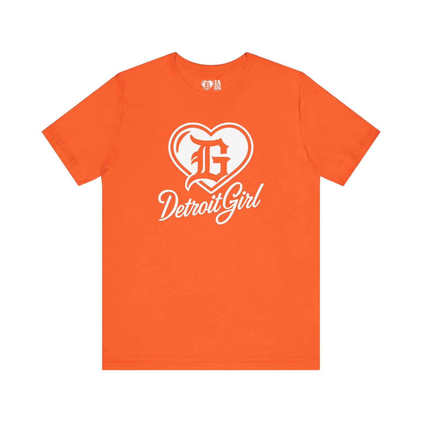 Detroit Girl White Heart Logo Tee