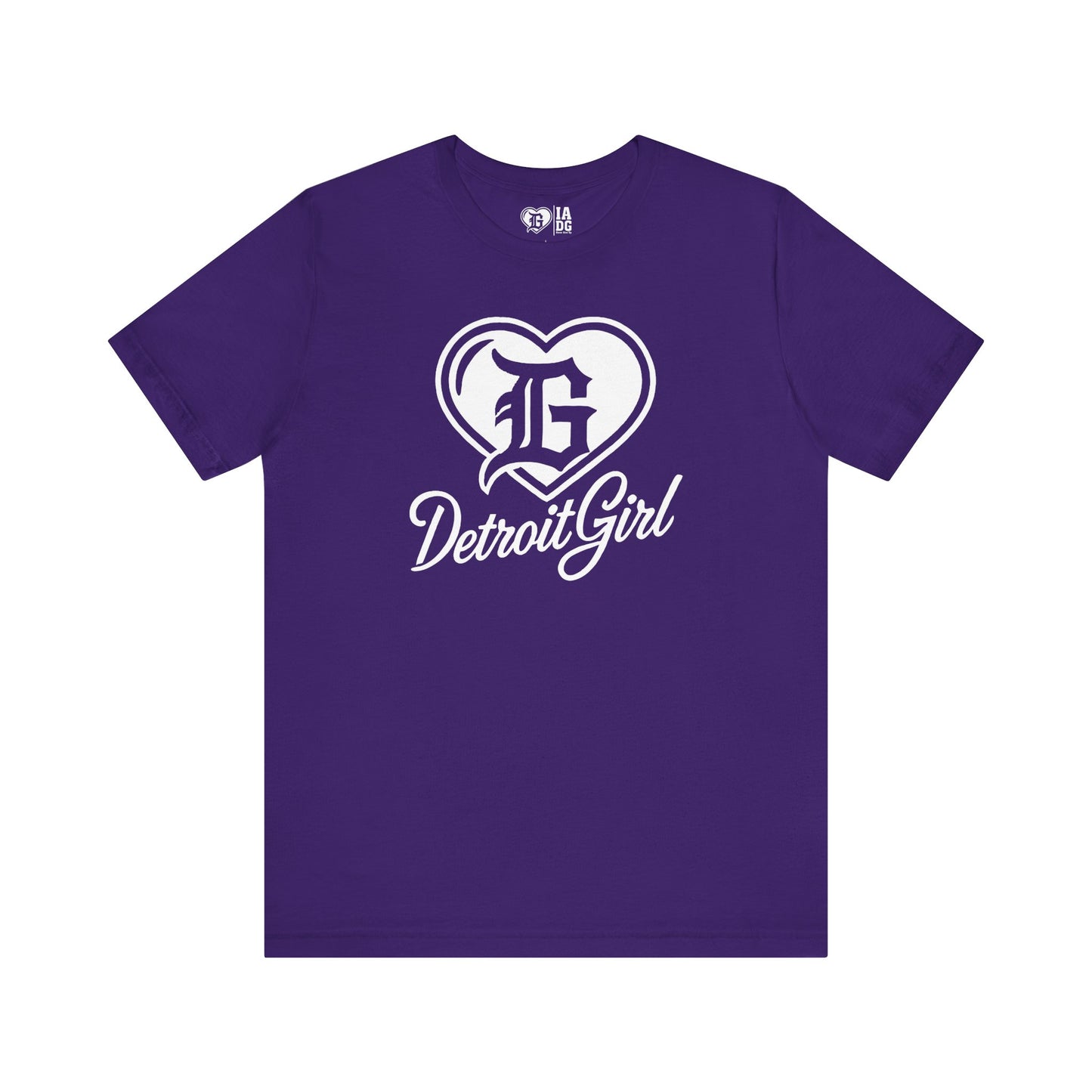 Detroit Girl White Heart Logo Tee