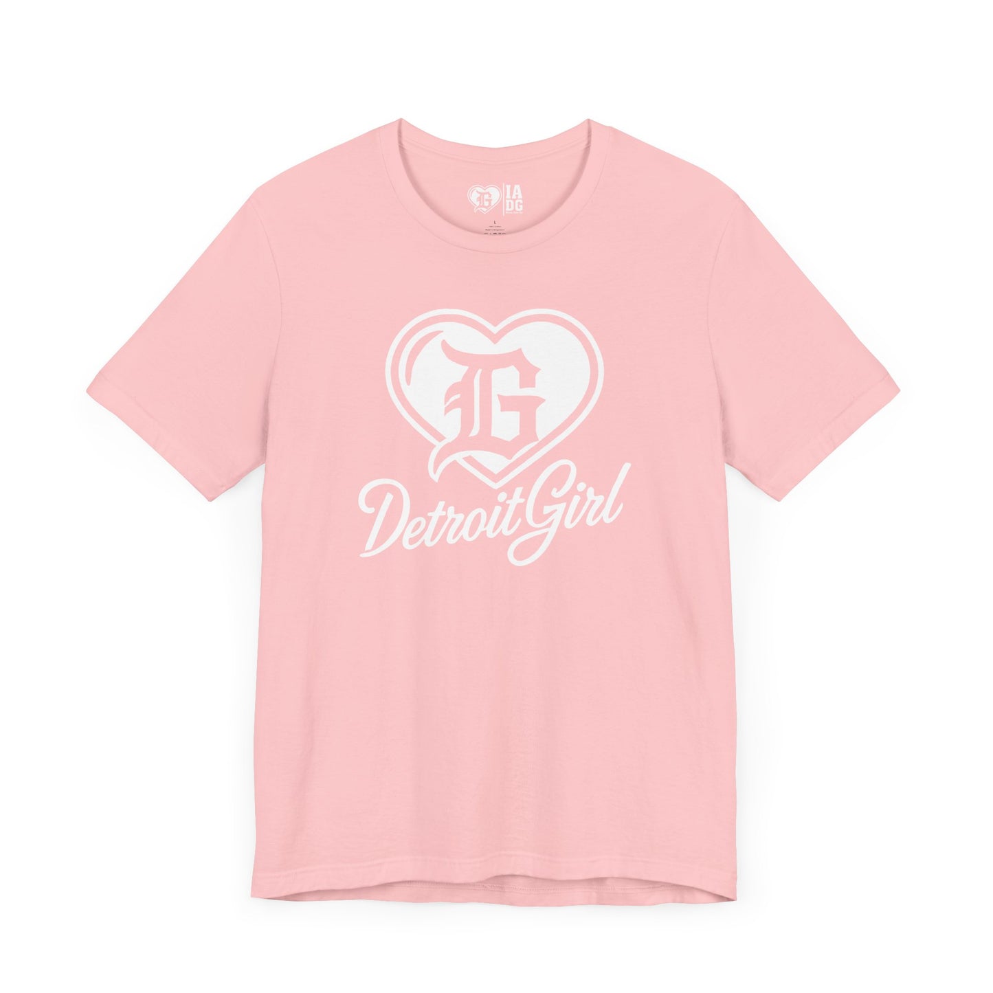 Detroit Girl White Heart Logo Tee