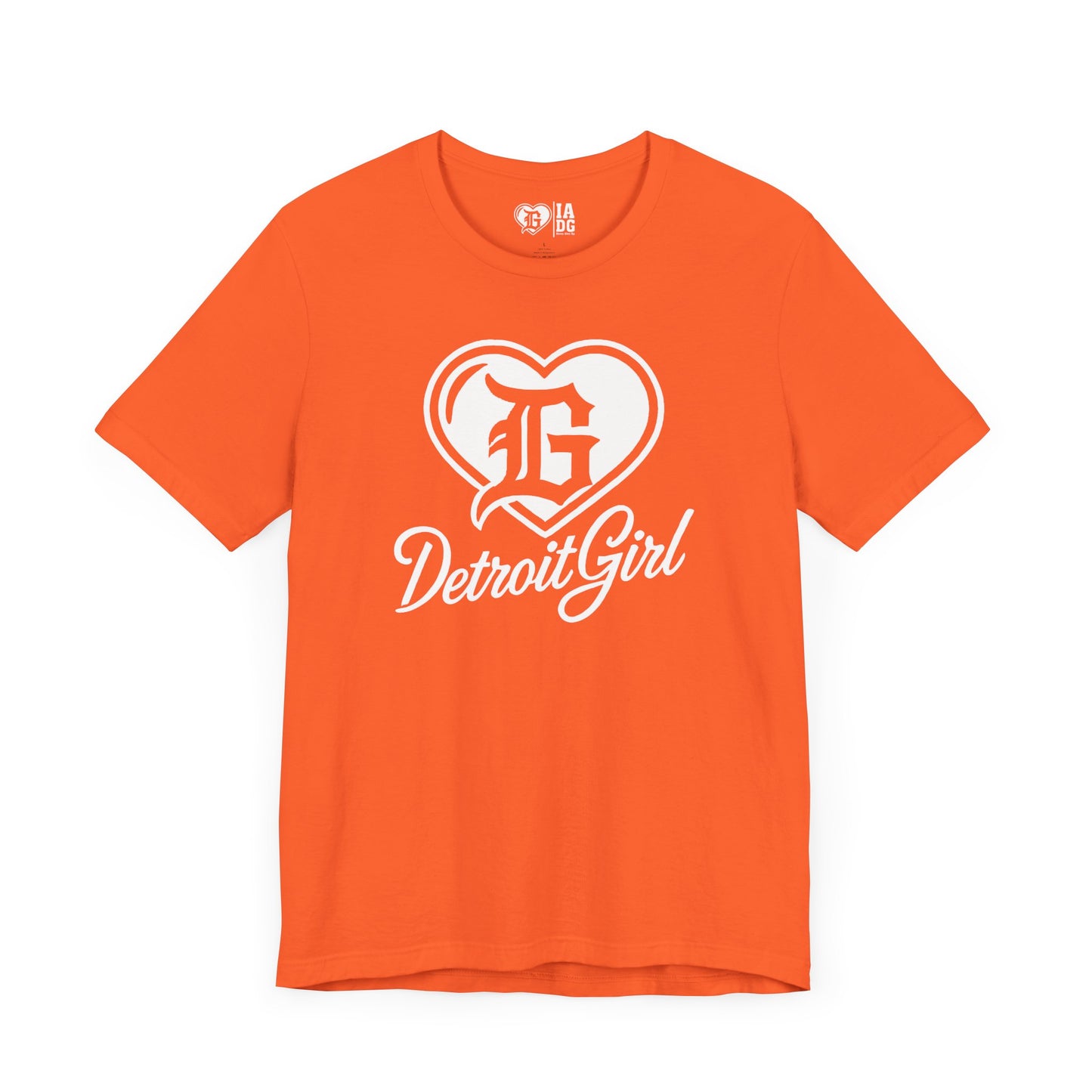 Detroit Girl White Heart Logo Tee