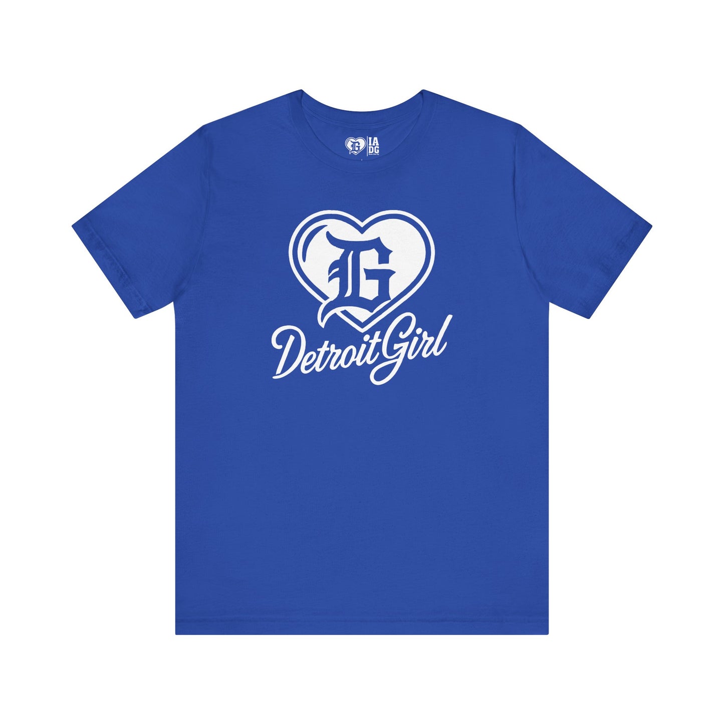 Detroit Girl White Heart Logo Tee