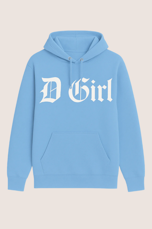 D Girl Hoodie (Light Blue)