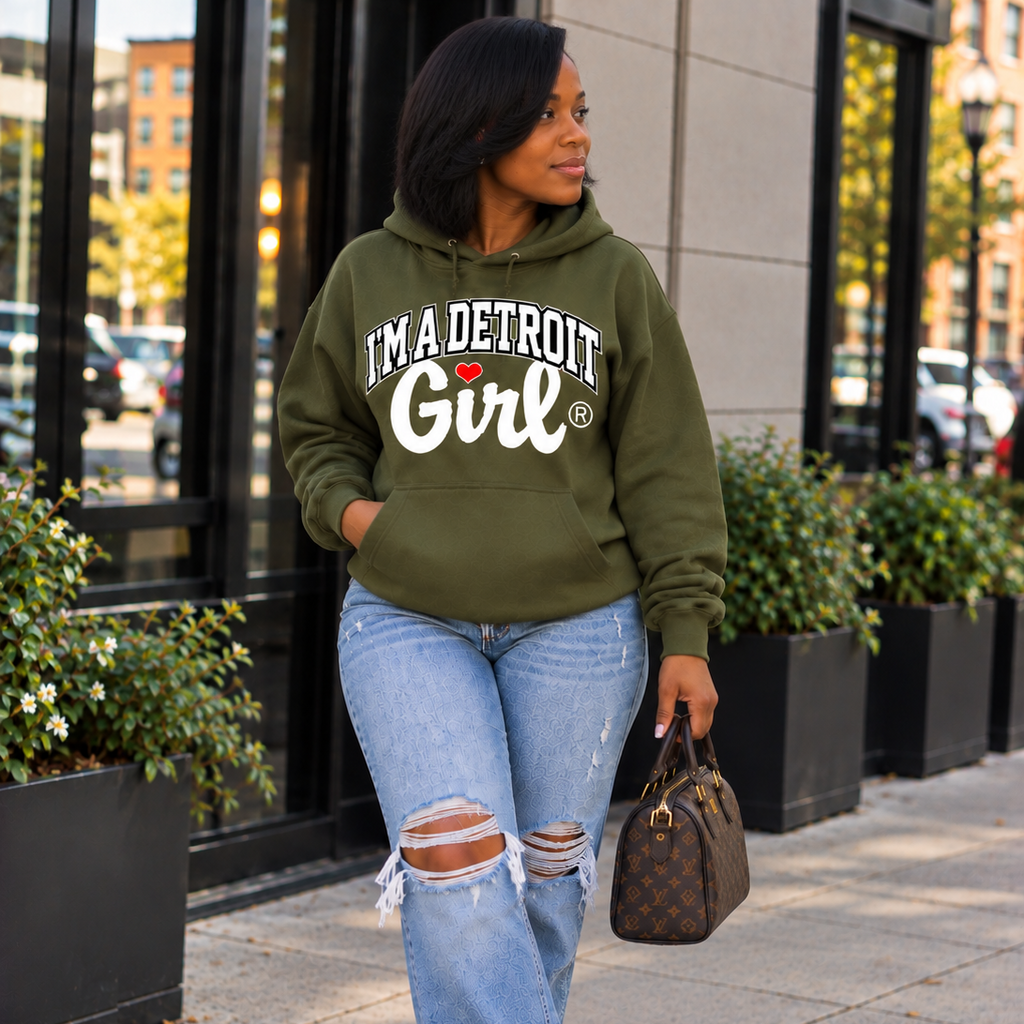 I'm a Detroit Girl® Classic Arch Hoodie
