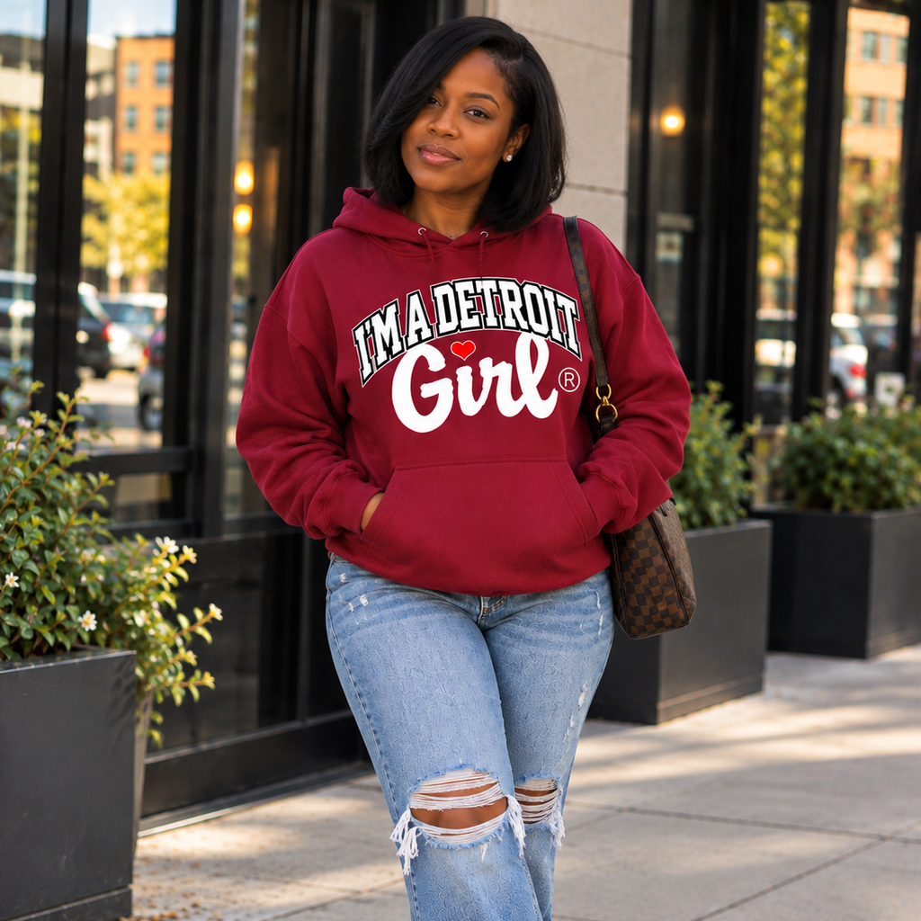 I'm a Detroit Girl® Classic Arch Hoodie