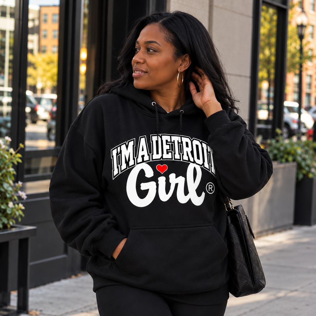 I'm a Detroit Girl® Classic Arch Hoodie