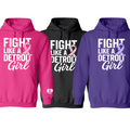 Fight Like a Detroit Girl Hoodie (Pink, Black, & Purple)