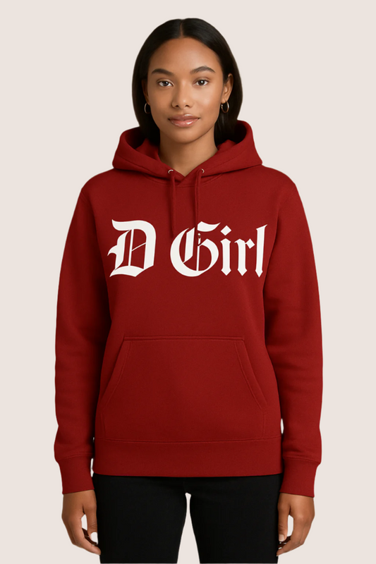 D Girl Hoodie (Cardinal)