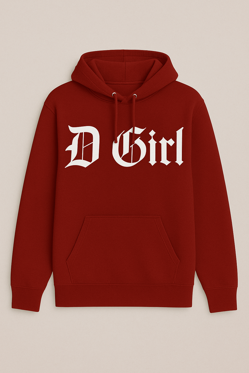 D Girl Hoodie (Cardinal)