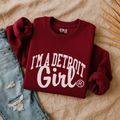 I'm a Detroit Girl Sweatshirt (Maroon)
