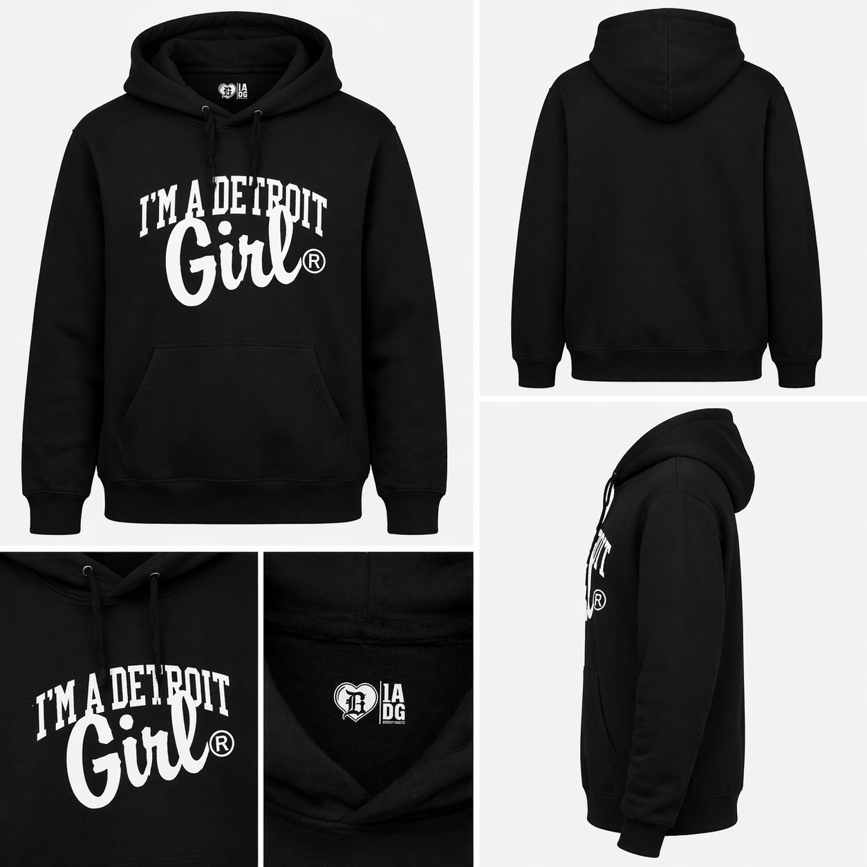 Classic Logo Hoodie – Detroit Girl