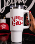 I'm a Detroit Girl® 40 oz White Travel Tumbler