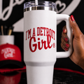 I'm a Detroit Girl® 40 oz White Travel Tumbler