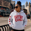 Detroit Girl Hoodie  Grey
