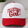I'm A Detroit Girl® Red & White Trucker Hat