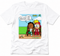 SWAG x IZZIE Cartoon Graphic T-Shirt – White